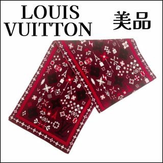 LOUIS VUITTON(マフラー/ショール ・ レッド/赤色系)のフリマ LOUIS VUITTON(マフラー/ショール ・ レッド/赤色系)のフリマ