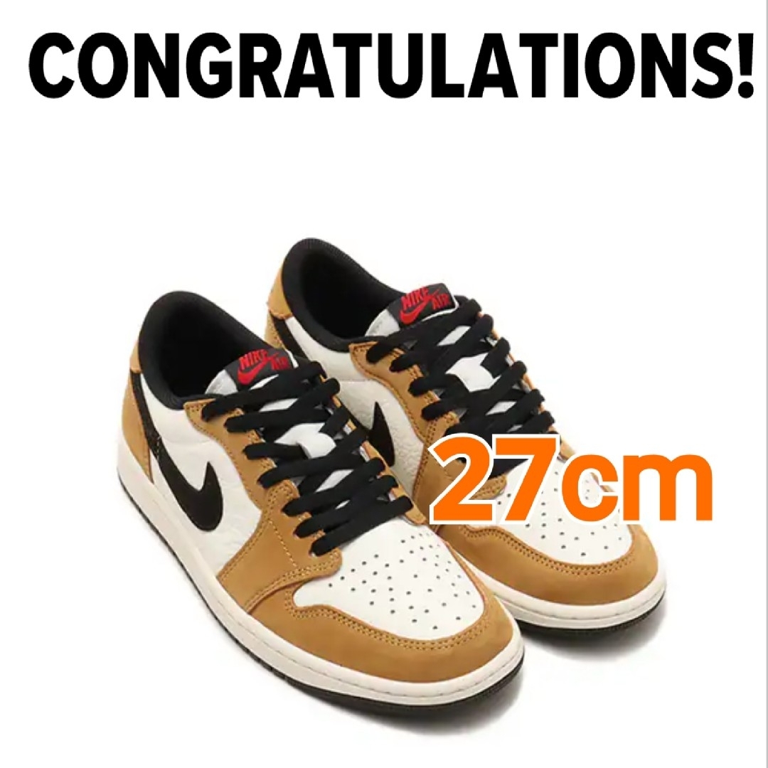 NIKE - NIKE☆Air Jordan 1 Low ルーキーオブザイヤージョーダン NIKE - NIKE☆Air Jordan 1 Low ルーキーオブザイヤージョーダン