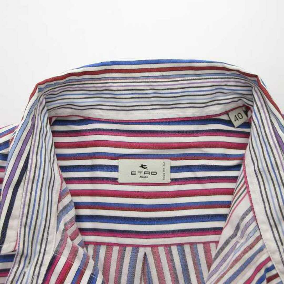 ETRO - エトロ ETRO ボタンダウンシャツ BD 長袖 ストライプ ETRO - エトロ ETRO ボタンダウンシャツ BD 長袖 ストライプ
