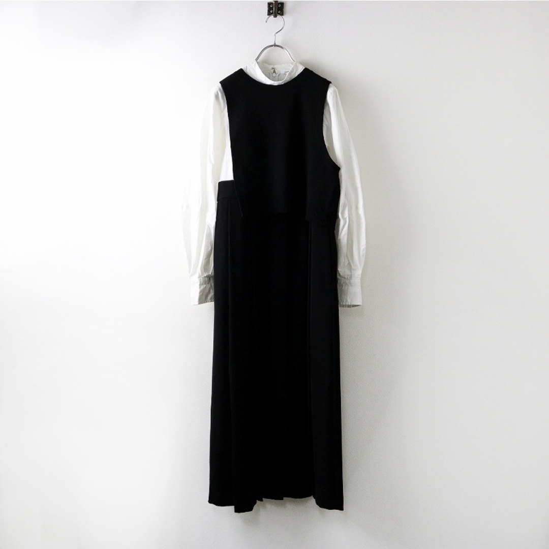 ENFOLD - エンフォルド ENFOLD KNIT-LAYERED PLEATS DRESS ENFOLD - エンフォルド ENFOLD KNIT-LAYERED PLEATS DRESS