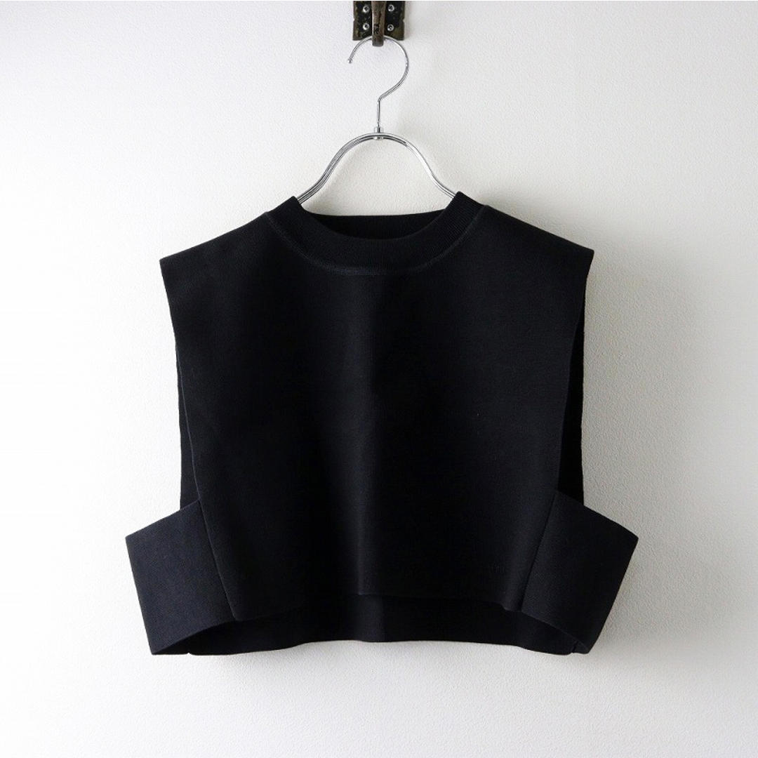 HYKE - ハイク HYKE 221-11260 CREW NECK CROP TOP シルク混 HYKE - ハイク HYKE 221-11260 CREW NECK CROP TOP シルク混