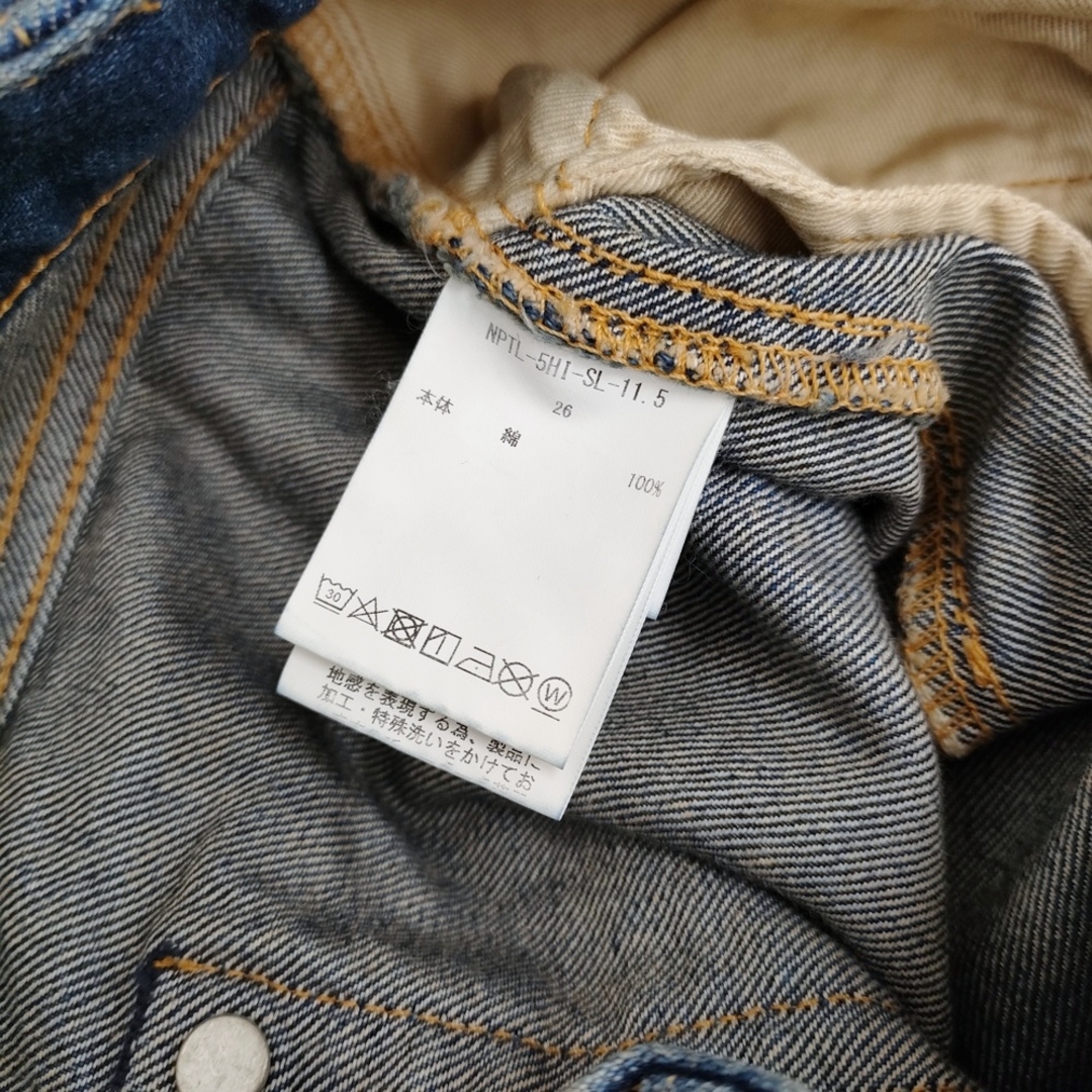 CIOTA 新品 インディゴスビンコットン11.5ozハイウエストデニム CIOTA 新品 インディゴスビンコットン11.5ozハイウエストデニム