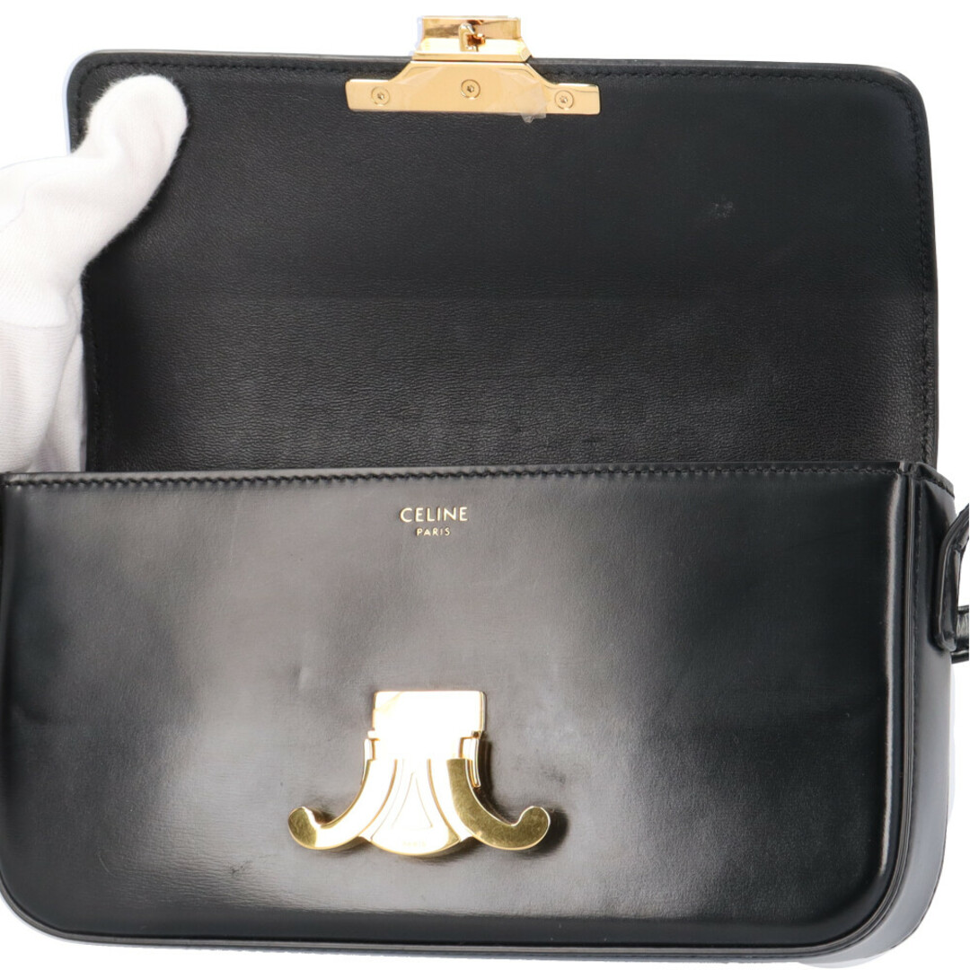 CELINE - セリーヌ トリオンフ ショルダーバッグ レザー CELINE - セリーヌ トリオンフ ショルダーバッグ レザー