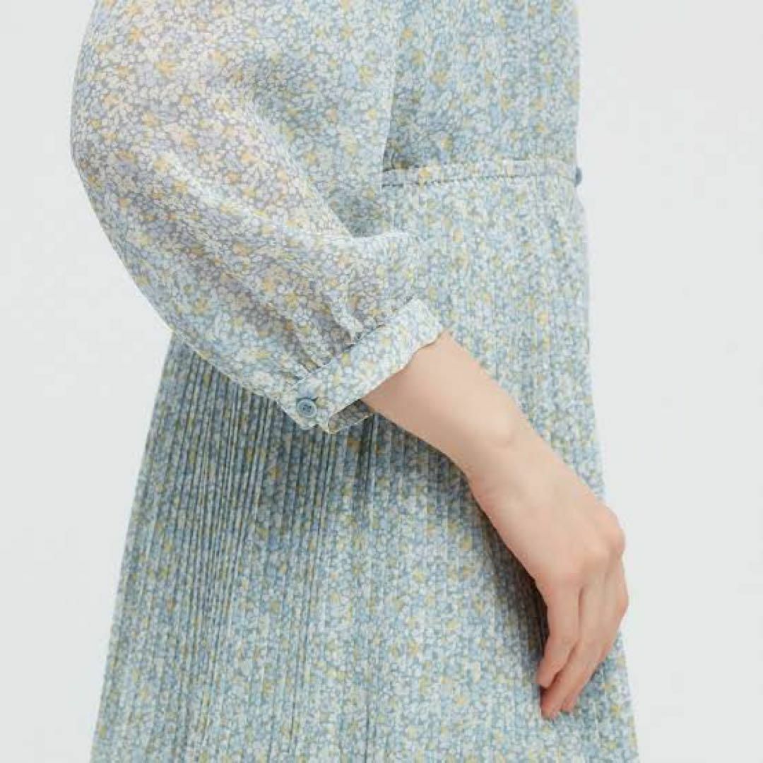 UNIQLO(ユニクロ)のUNIQLO／Joy of Print シフォンプリーツワンピース（7分袖） その他のその他(その他)の商品写真