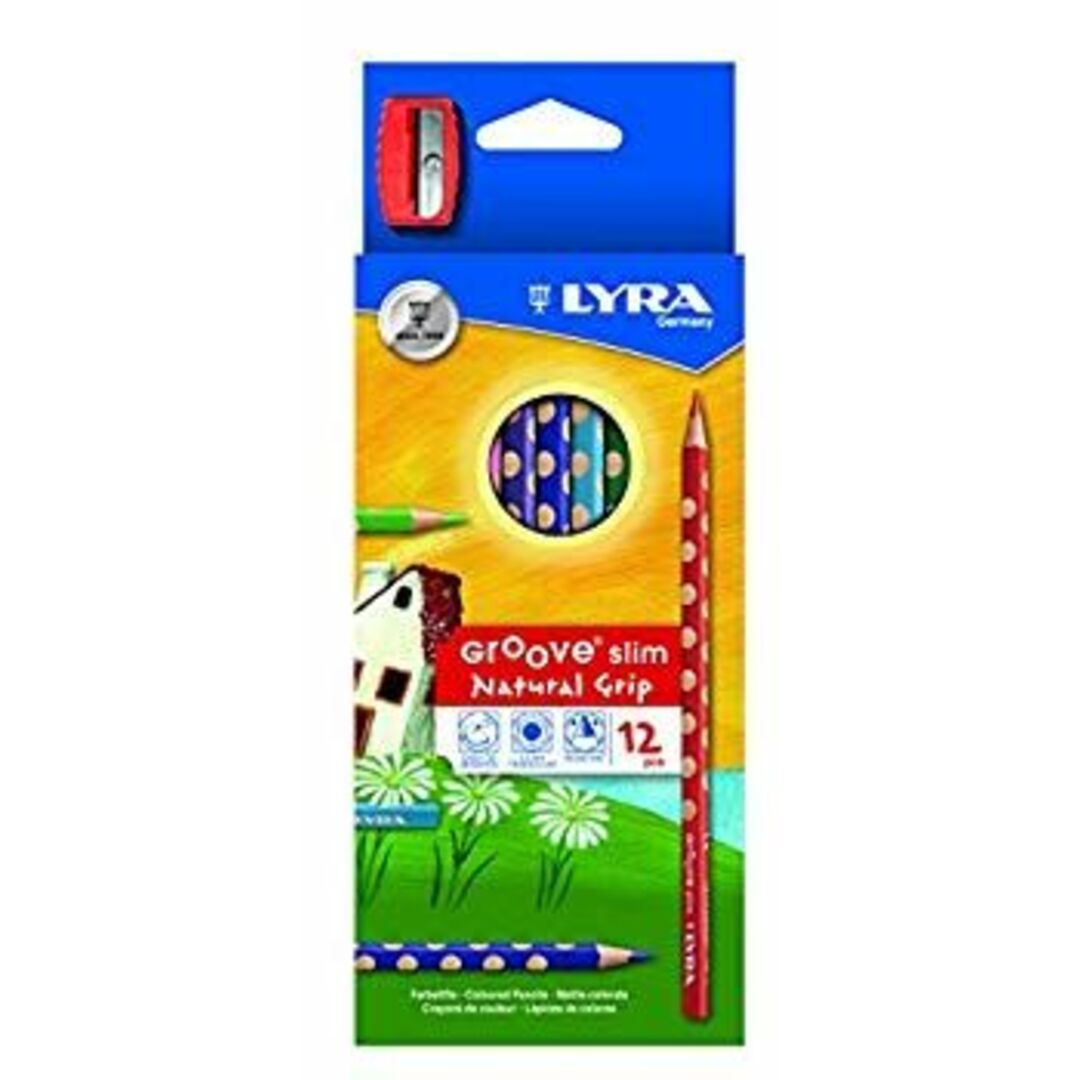 (未使用･未開封品)　グルーヴスリム 12色セット (シャープナー付き) tu1jdyt