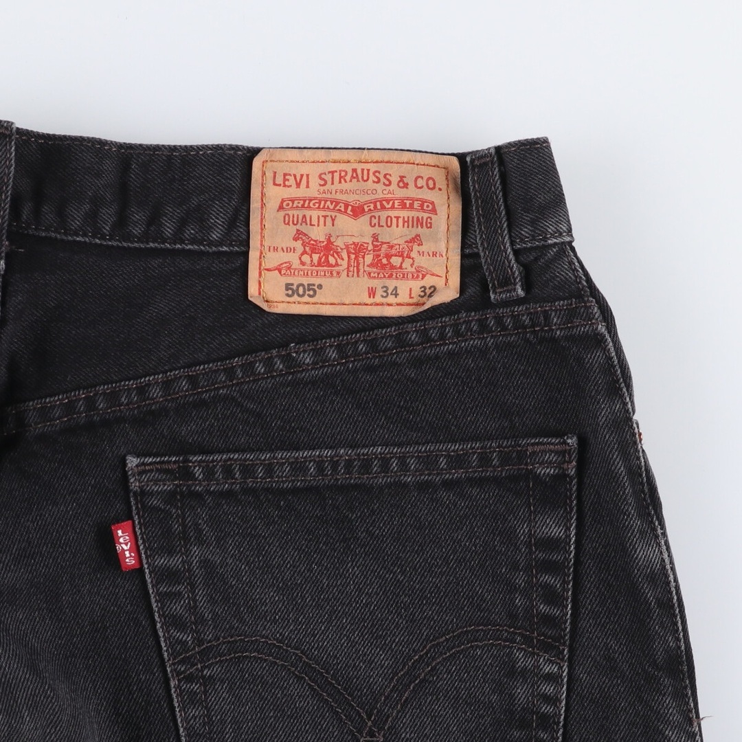 Levi's - 古着 リーバイス Levi's 505 REGULAR FIT ブラック Levi's - 古着 リーバイス Levi's 505 REGULAR FIT ブラック