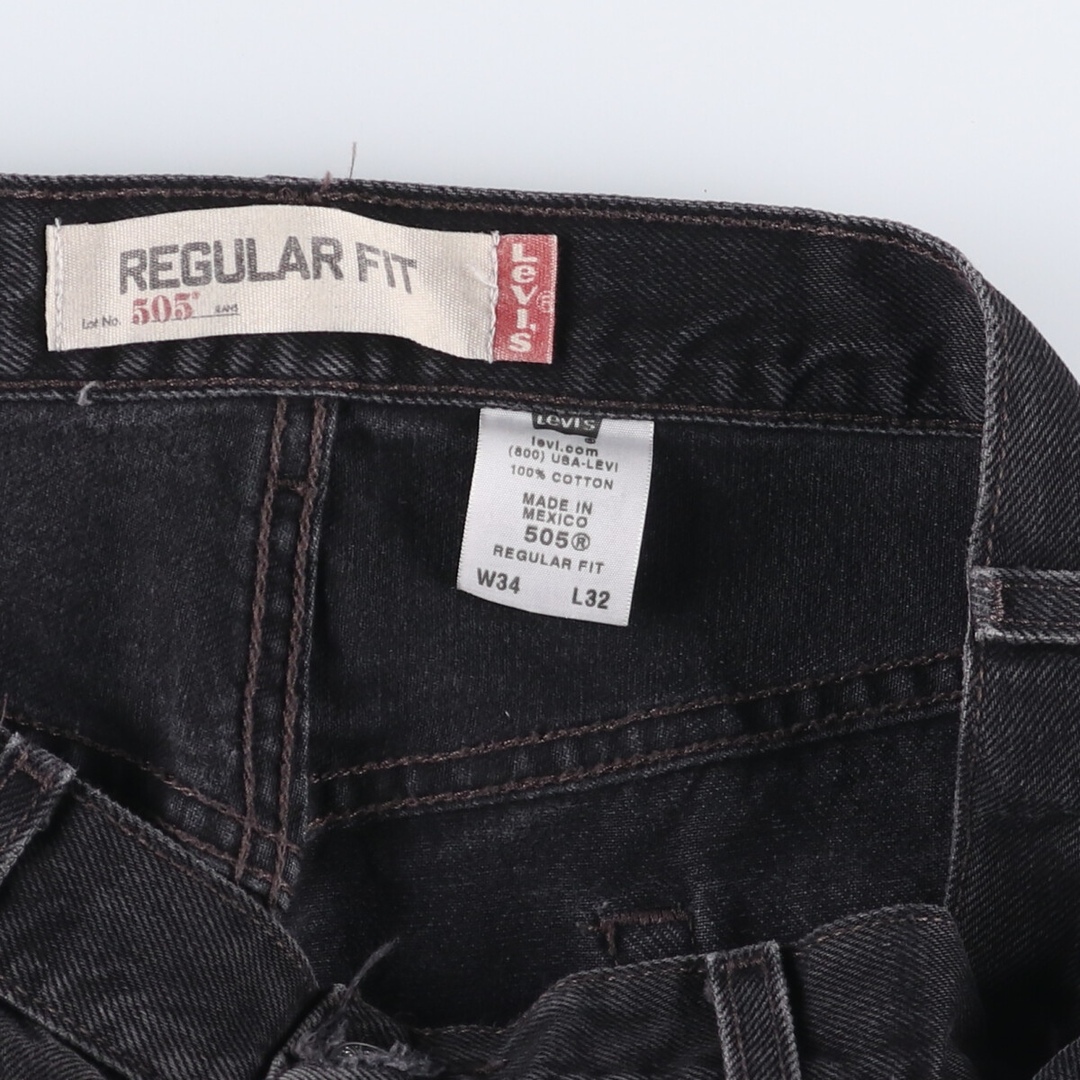 Levi's - 古着 リーバイス Levi's 505 REGULAR FIT ブラック Levi's - 古着 リーバイス Levi's 505 REGULAR FIT ブラック