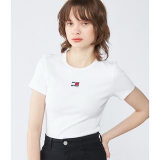 トミージーンズ(TOMMY JEANS)の新品／TOMMY JEANSリブTシャツ(Tシャツ(半袖/袖なし))