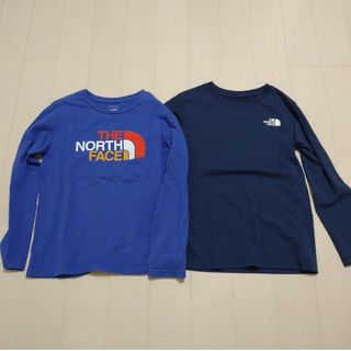 ザノースフェイス(THE NORTH FACE)のTHE NORTH FACE ノースフェイス 140 ロンT 2枚セット(Tシャツ/カットソー)