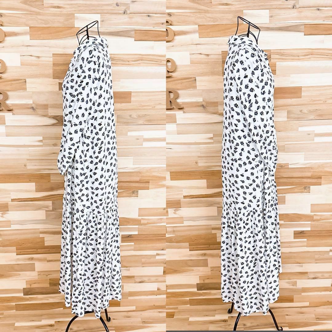 ZARA - 【ザラ】花柄 ティアード ロング シャツ ワンピース 長袖 ZARA - 【ザラ】花柄 ティアード ロング シャツ ワンピース 長袖