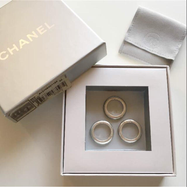 CHANEL 三連リング シルバー CHANEL 三連リング シルバー
