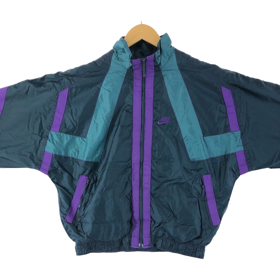 NIKE - 古着 90年代 ナイキ NIKE 銀タグ ナイロンジャケット NIKE - 古着 90年代 ナイキ NIKE 銀タグ ナイロンジャケット