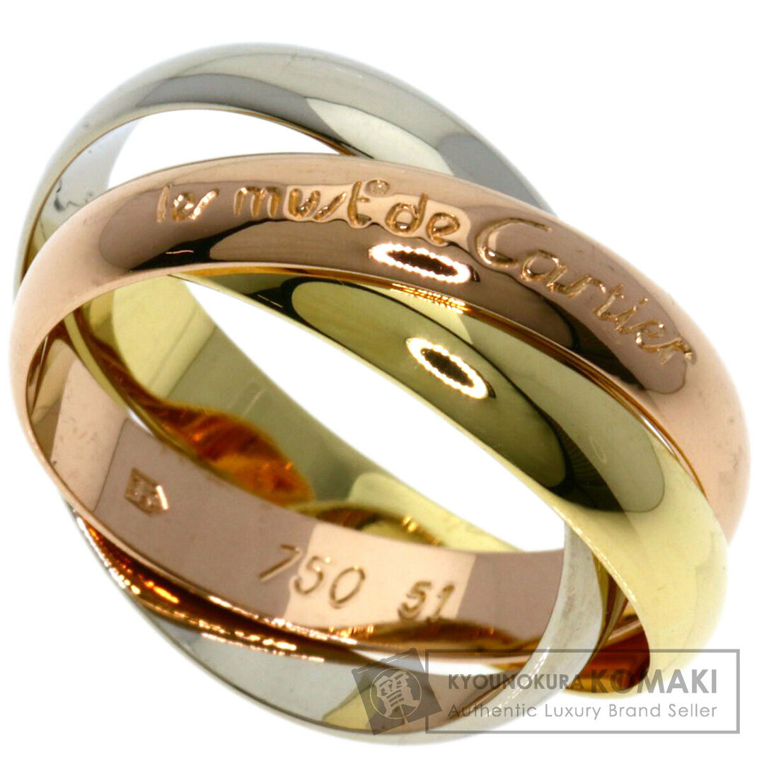 Cartier - CARTIER トリニティ #51 リング・指輪 K18YG K18PG Cartier - CARTIER トリニティ #51 リング・指輪 K18YG K18PG