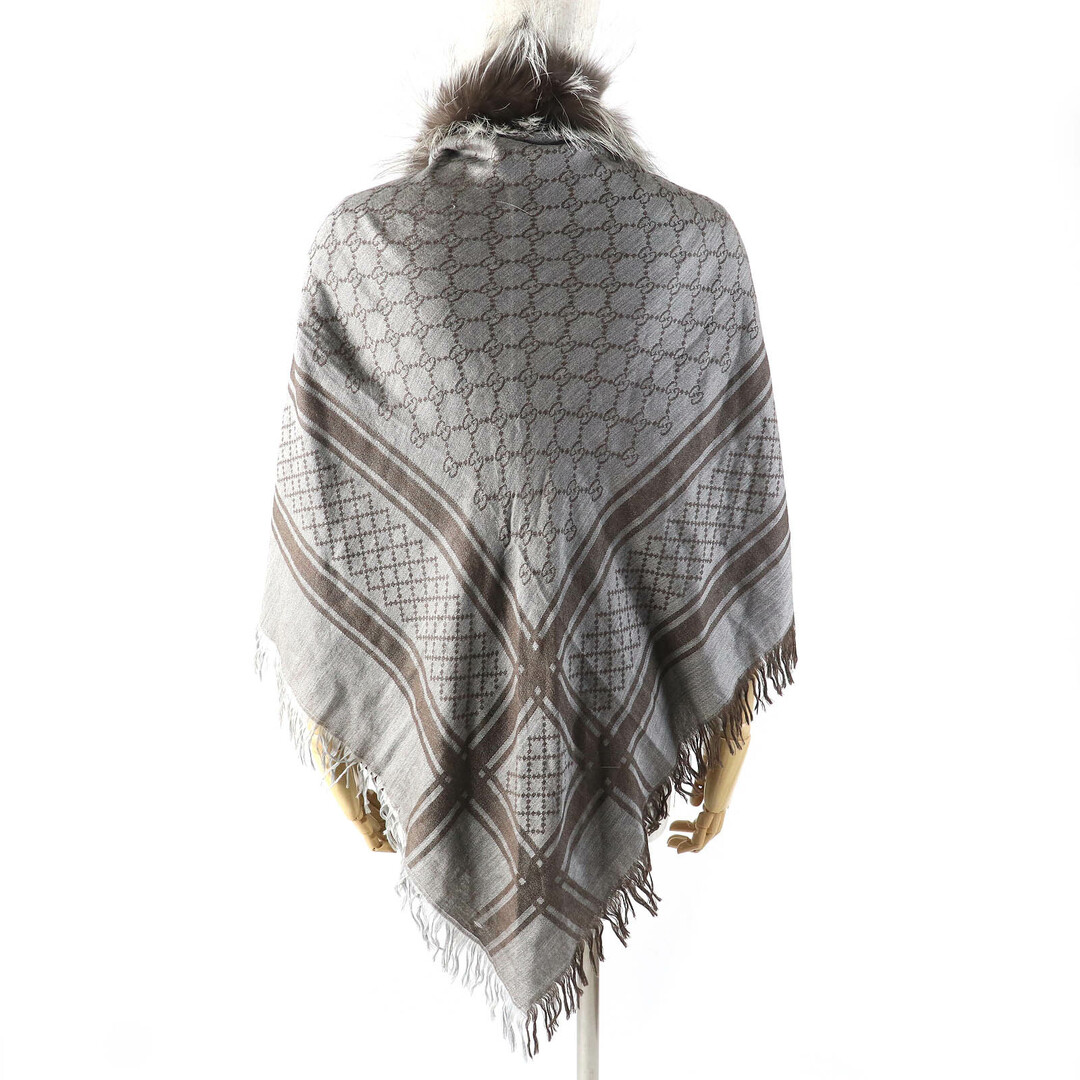 GUCCI - 美品△GUCCI グッチ 254017 ウール シルク フォックス GUCCI - 美品△GUCCI グッチ 254017 ウール シルク フォックス