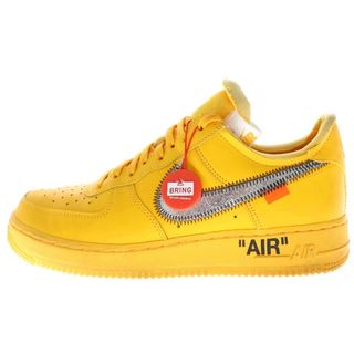 ナイキ(NIKE)のNIKE ナイキ ×OFF-WHITE AIR FORCE 1 LOW UNIVERSITY GOLD DD1876-700 オフホワイト エアフォース1 ユニバーシティゴールド ローカットスニーカー イエロー US8.5/26.5cm(スニーカー)
