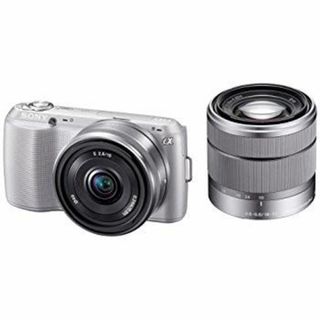 (未使用･未開封品)　ソニー SONY デジタル一眼カメラ α NEX-C3 ダブルレンズキット シルバー NEX-C3D/S 7z28pnb(デジタル一眼)