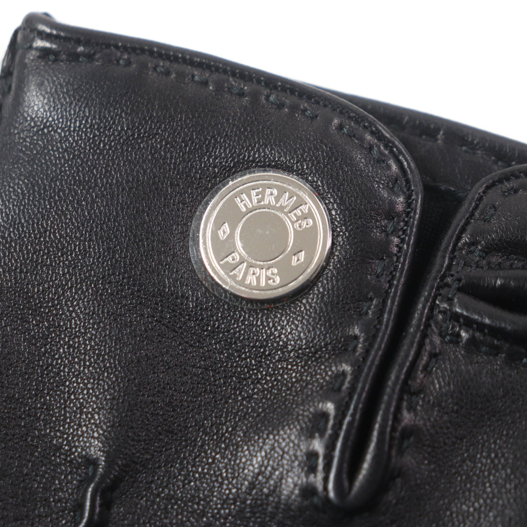 HERMES - 極美品▽HERMES エルメス ラムレザー シルバーセリエ HERMES - 極美品▽HERMES エルメス ラムレザー シルバーセリエ