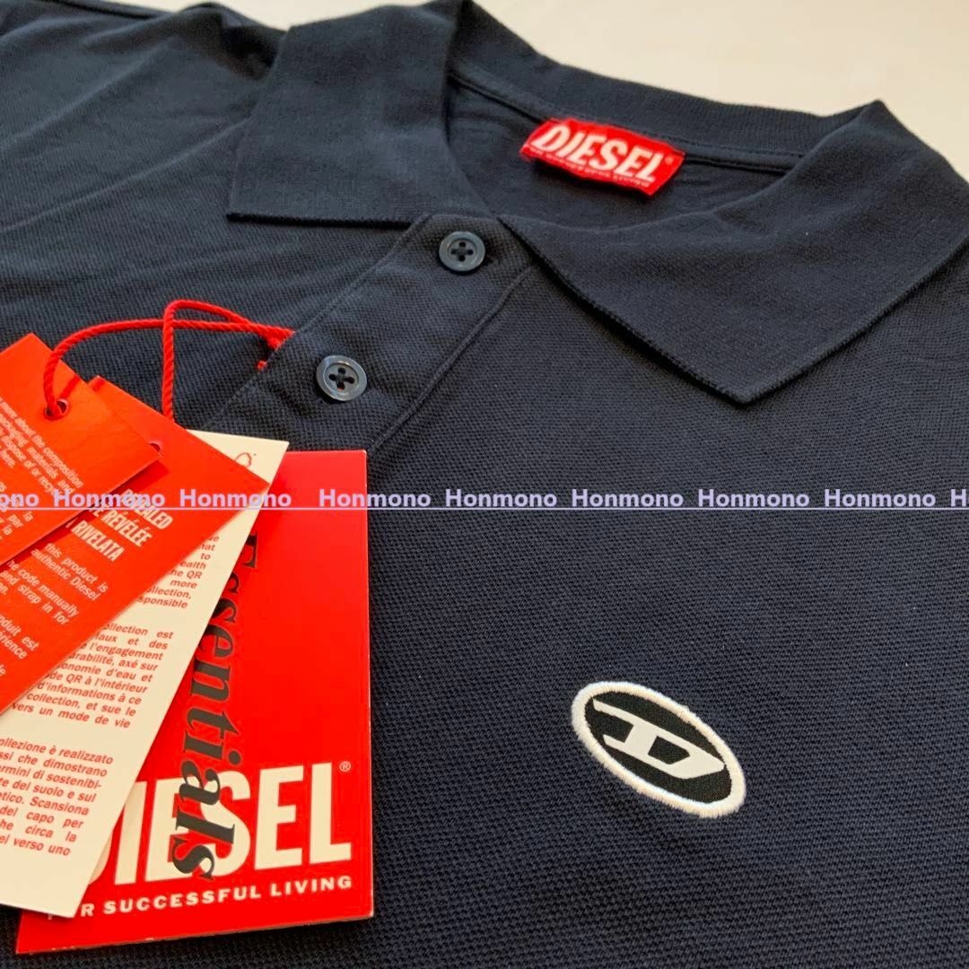 DIESEL(ディーゼル)のDIESEL　T-SMITH-DOVAL　Ａ03820　M　ポロシャツ　ネイビー メンズのトップス(ポロシャツ)の商品写真