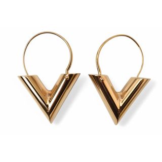 人気商品の中古品・新品・未使用品 ルイ - VUITTON LOUIS ヴィトン LV ストラス チェーン LV マイ イヤリング、ピアス