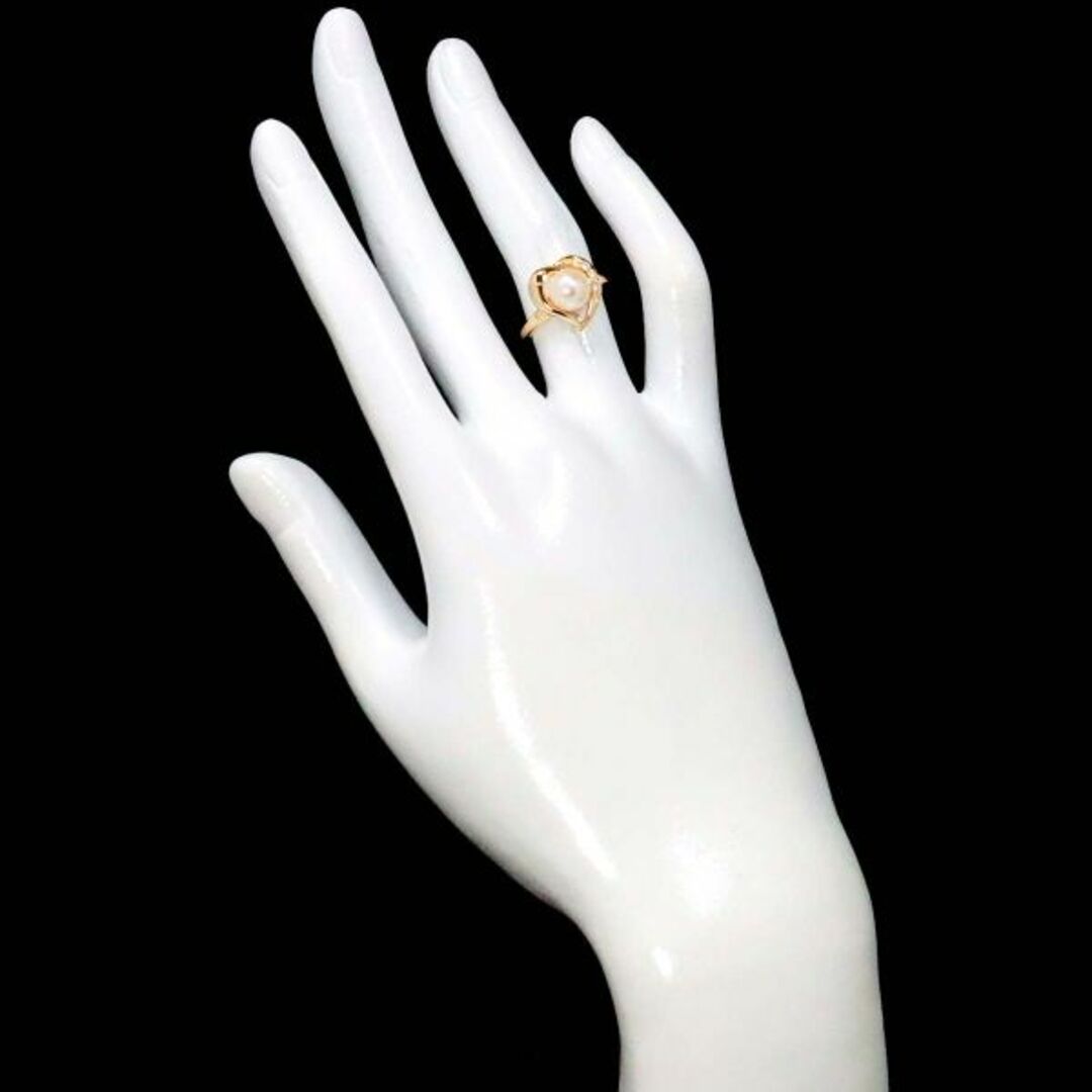 TASAKI - タサキ TASAKI 9号 リング アコヤ真珠 7.0mm ダイヤ TASAKI - タサキ TASAKI 9号 リング アコヤ真珠 7.0mm ダイヤ
