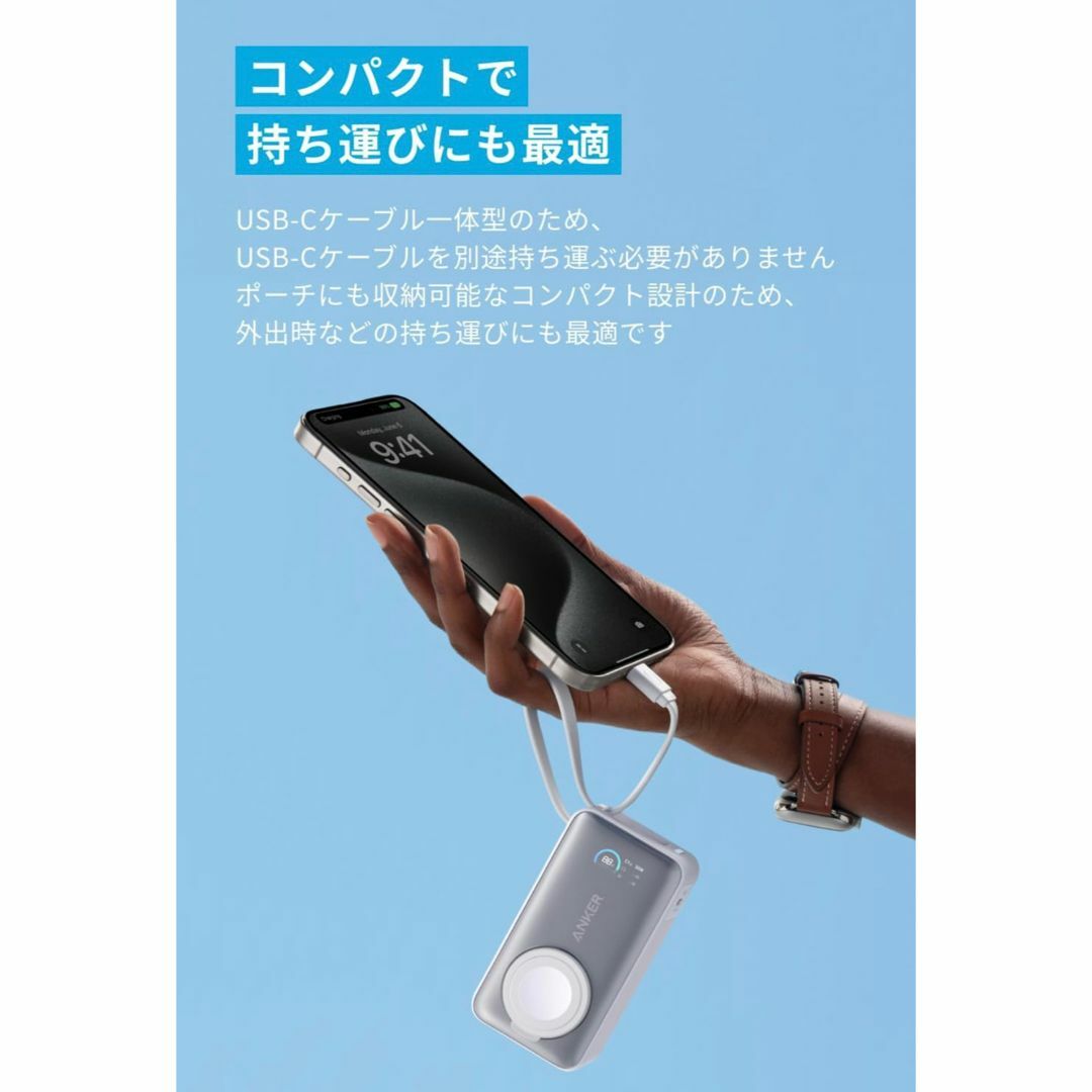 Anker アンカー モバイルバッテリー 大容量 小型 Power Bank