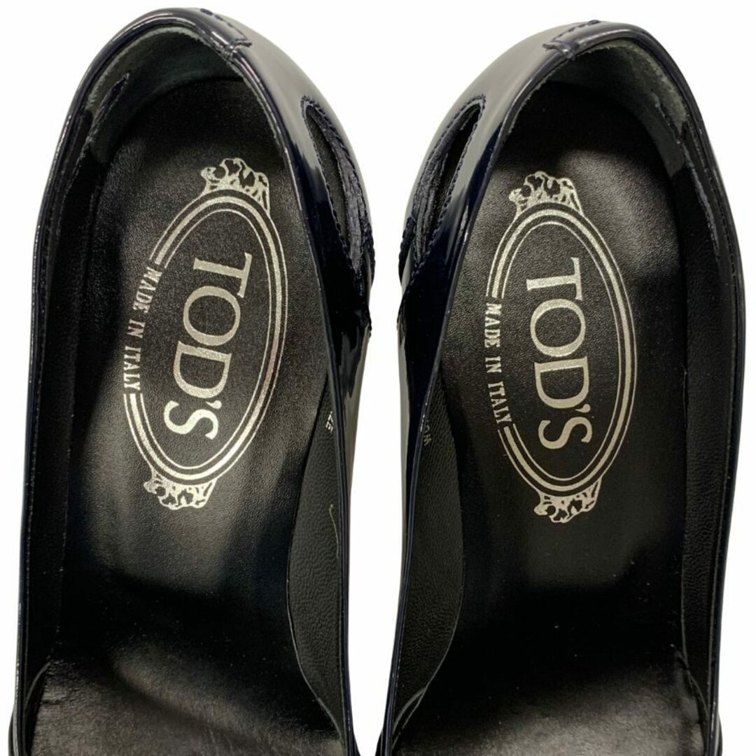 TOD'S - トッズ パンプス エナメル レザー ネイビー レディース TOD'S - トッズ パンプス エナメル レザー ネイビー レディース