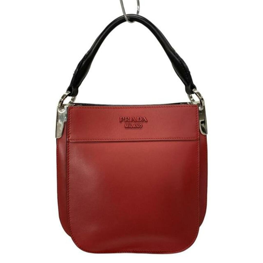 PRADA - PRADA(プラダ) ハンドバッグ マギット レッド×黒 レザー PRADA - PRADA(プラダ) ハンドバッグ マギット レッド×黒 レザー