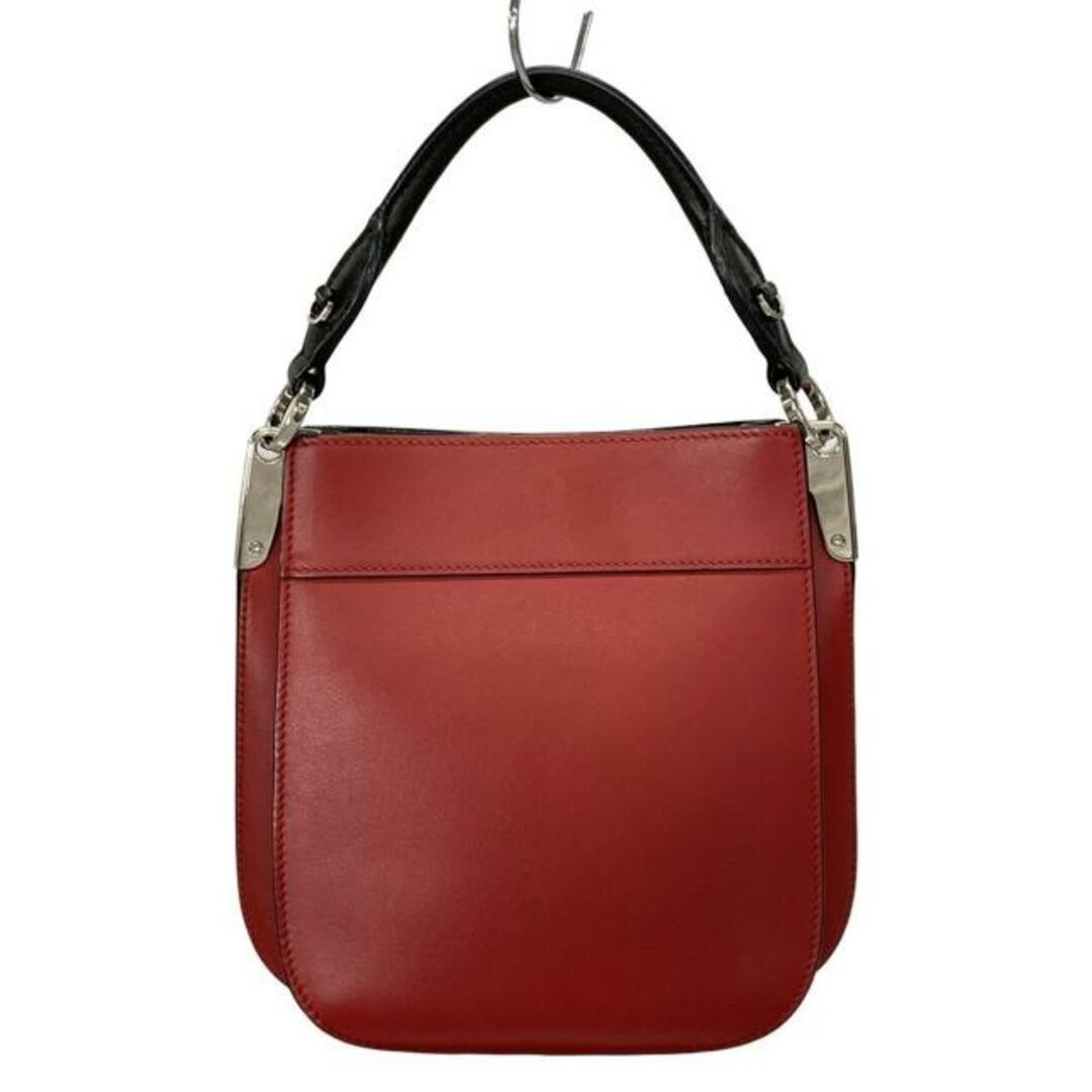 PRADA - PRADA(プラダ) ハンドバッグ マギット レッド×黒 レザー PRADA - PRADA(プラダ) ハンドバッグ マギット レッド×黒 レザー
