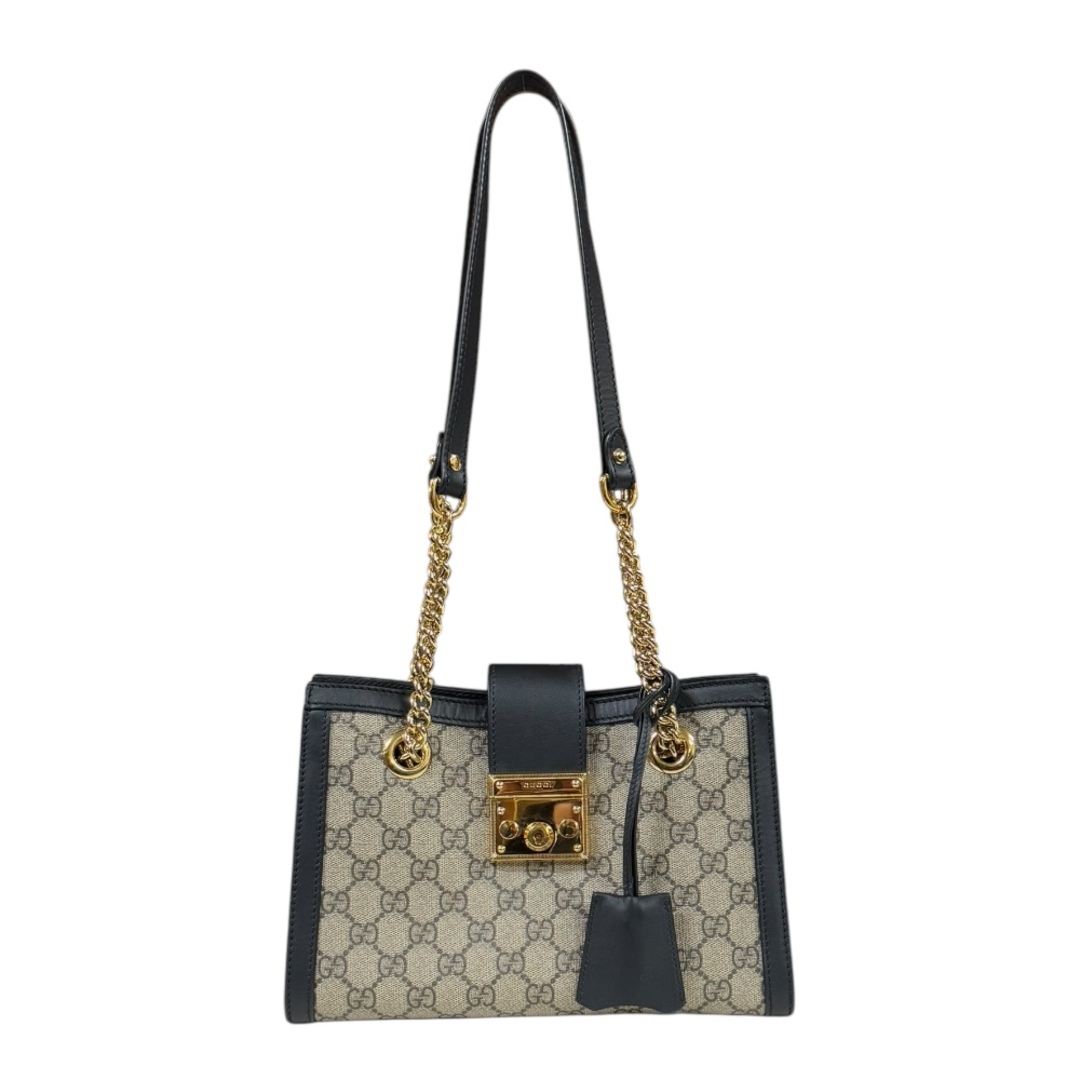 GUCCI - グッチ ミディアム トートバッグ GGスプリーム ショルダーバッグ GGスプリームキャンバス 498156 ベージュ レディース GUCCI  中古