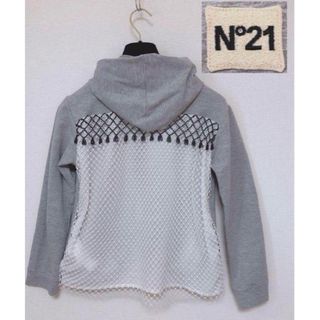 N°21 - °21 ヌメロヴェントゥーノ パーカー ダブルジップ 袖ロゴ N°21 - °21 ヌメロヴェントゥーノ パーカー ダブルジップ 袖ロゴ
