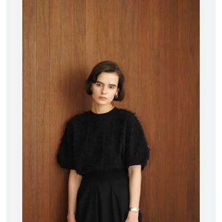 CLANE - クラネ 美品 CLANE クラネ W FACE SHIRRING CROPPED