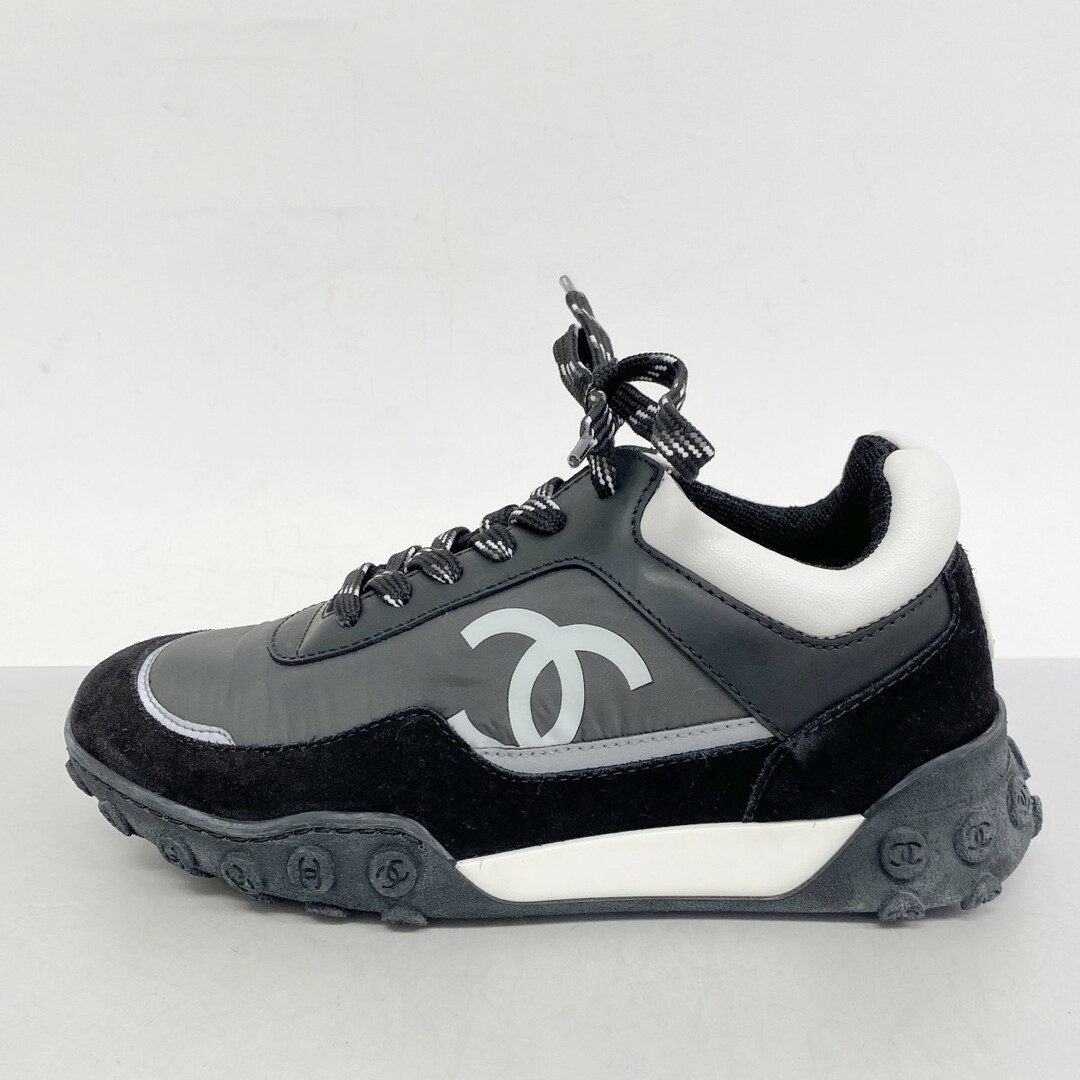 CHANEL - 【5apk0006】シャネル スニーカー 36 ブラック【中古 CHANEL - 【5apk0006】シャネル スニーカー 36 ブラック【中古