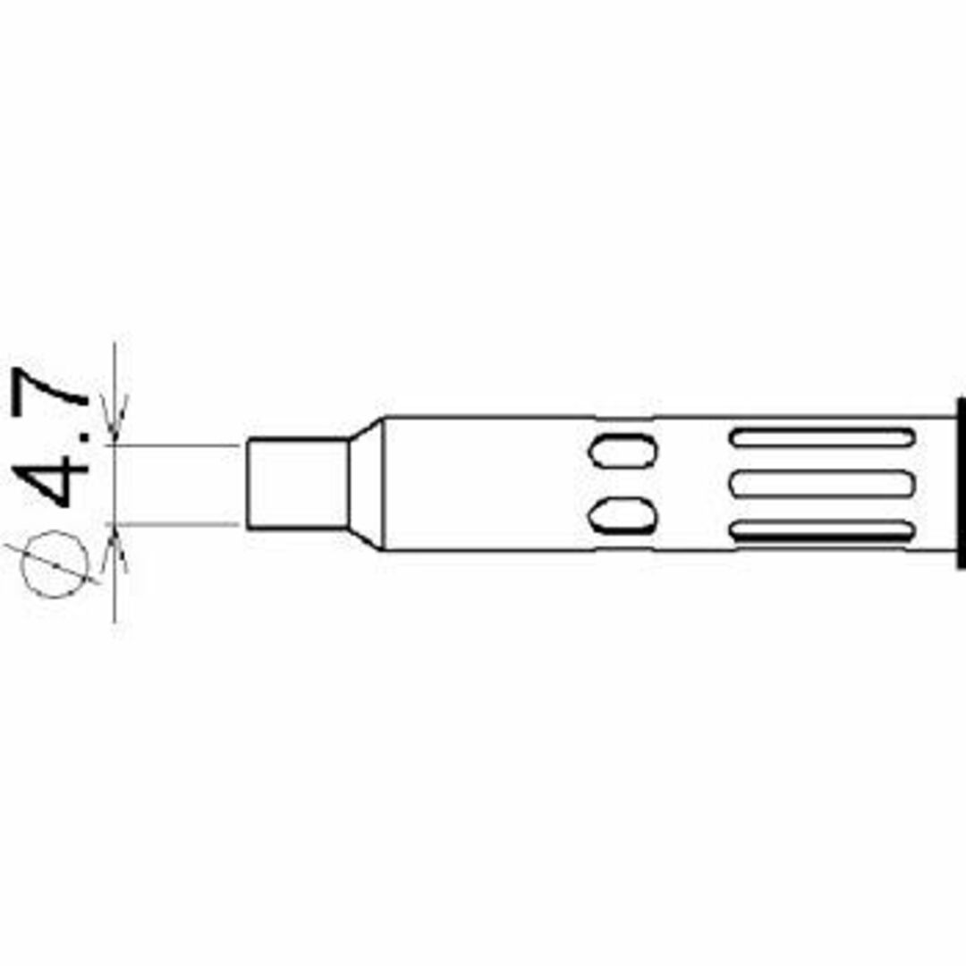 (未使用･未開封品)　コテライザー ミニ用ホットブローチップ内径φ4.7 71-01-52 はんだこて用パーツ 7z28pnb