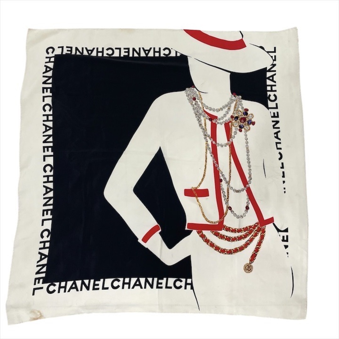 CHANEL - CHANEL シャネル ヴィンテージ 大判 スカーフ CHANEL - CHANEL シャネル ヴィンテージ 大判 スカーフ
