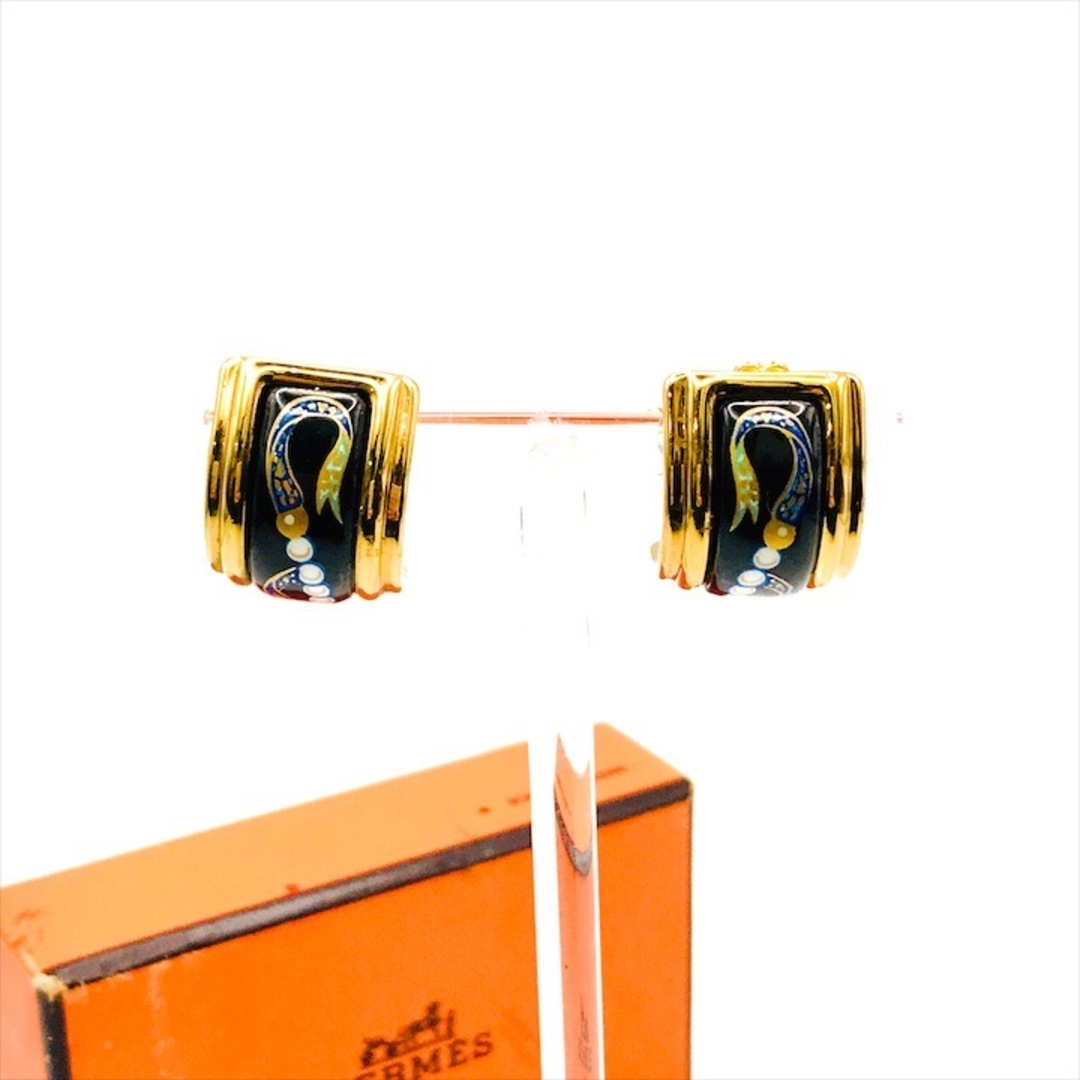 HERMES - 美品 HERMES エルメス エマイユ 七宝焼き イヤリング HERMES - 美品 HERMES エルメス エマイユ 七宝焼き イヤリング