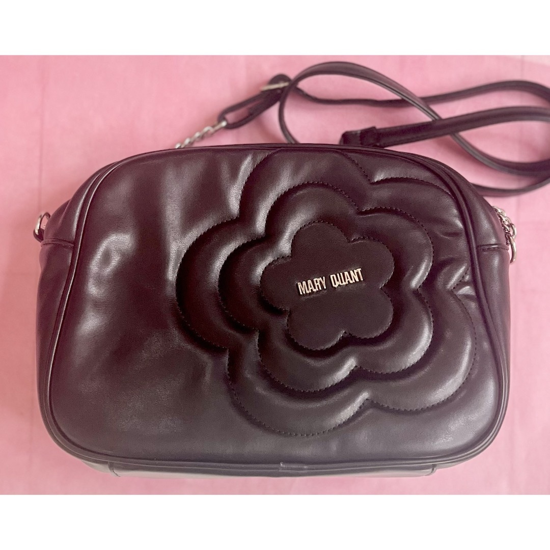 MARY QUANT - マリークワント ショルダーバッグ 黒 ブラックの MARY QUANT - マリークワント ショルダーバッグ 黒 ブラックの
