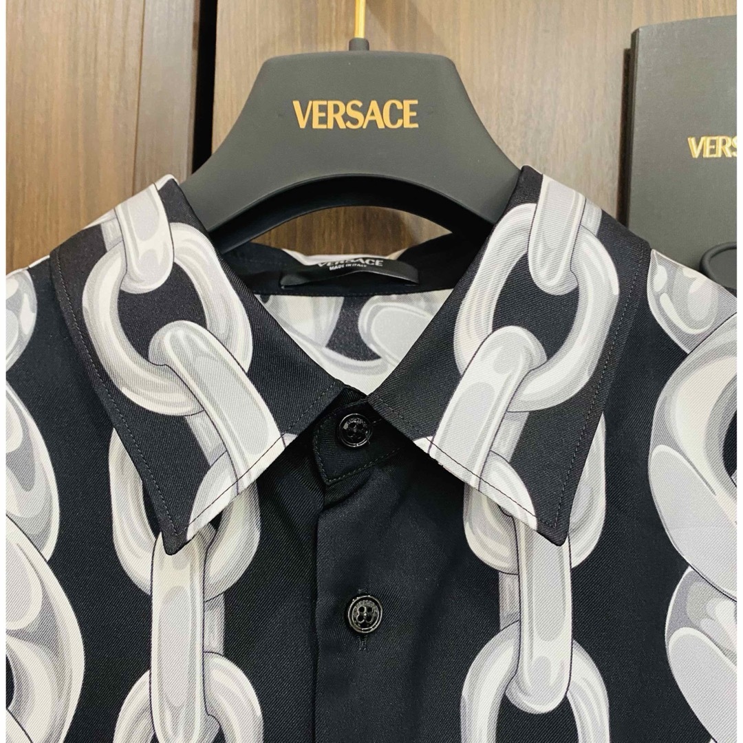 VERSACE - 試着新作上下 定42.5万 ヴェルサーチ シルクシャツ VERSACE - 試着新作上下 定42.5万 ヴェルサーチ シルクシャツ
