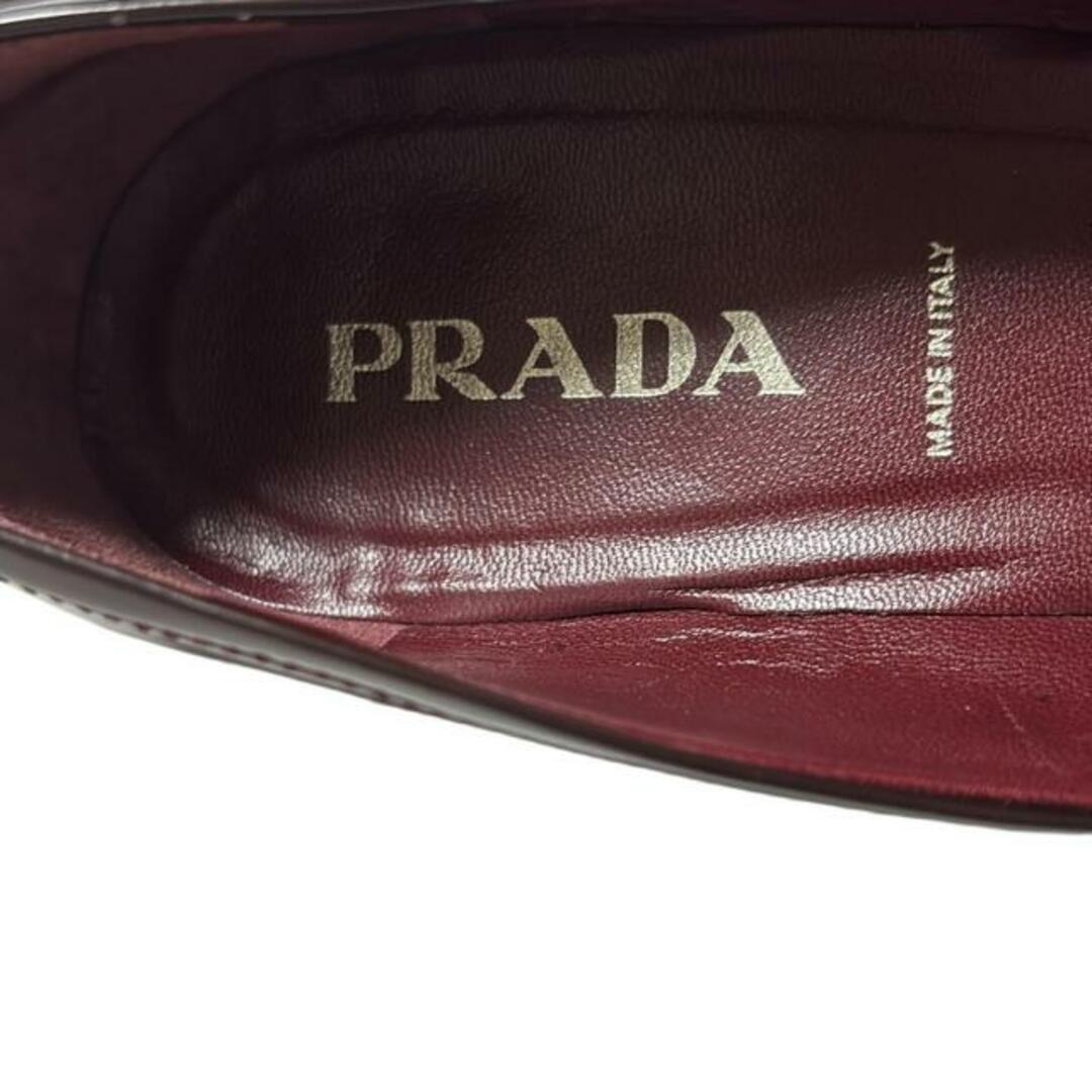 PRADA - PRADA(プラダ) パンプス レディース - ボルドー×黒 PRADA - PRADA(プラダ) パンプス レディース - ボルドー×黒