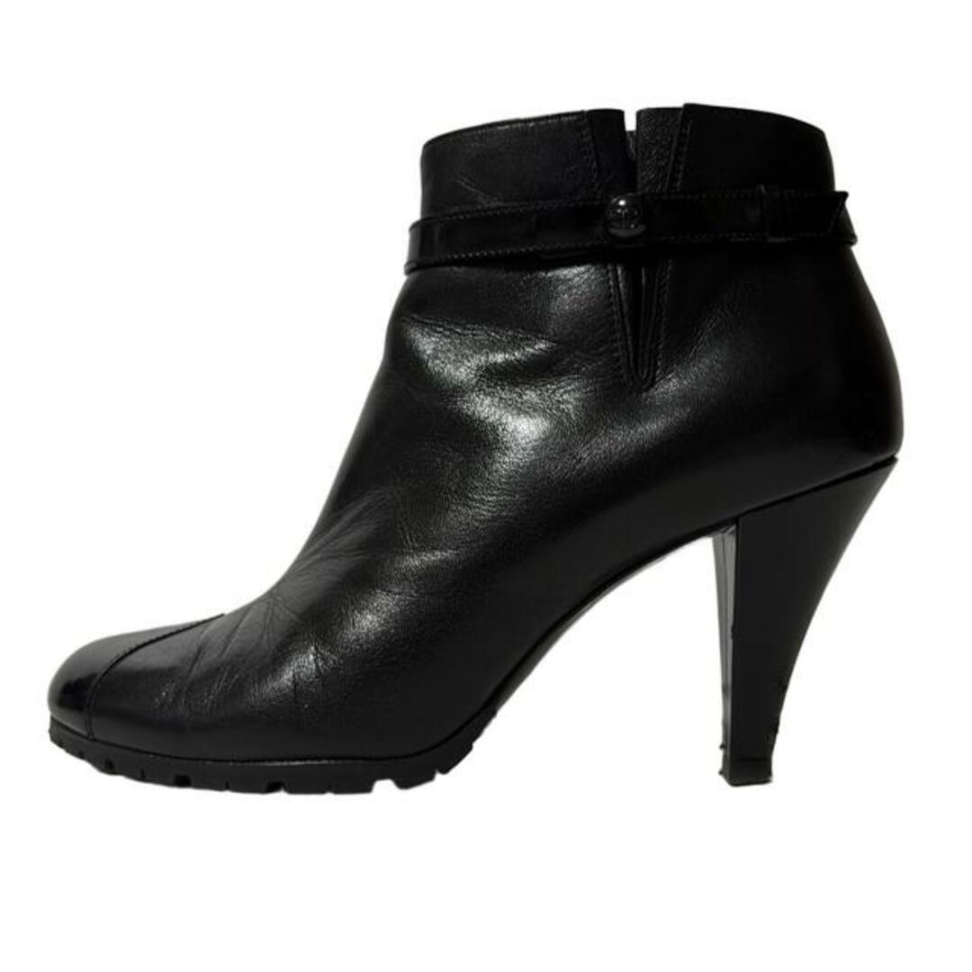 CHANEL - CHANEL(シャネル) ショートブーツ 36 レディース - 黒 CHANEL - CHANEL(シャネル) ショートブーツ 36 レディース - 黒