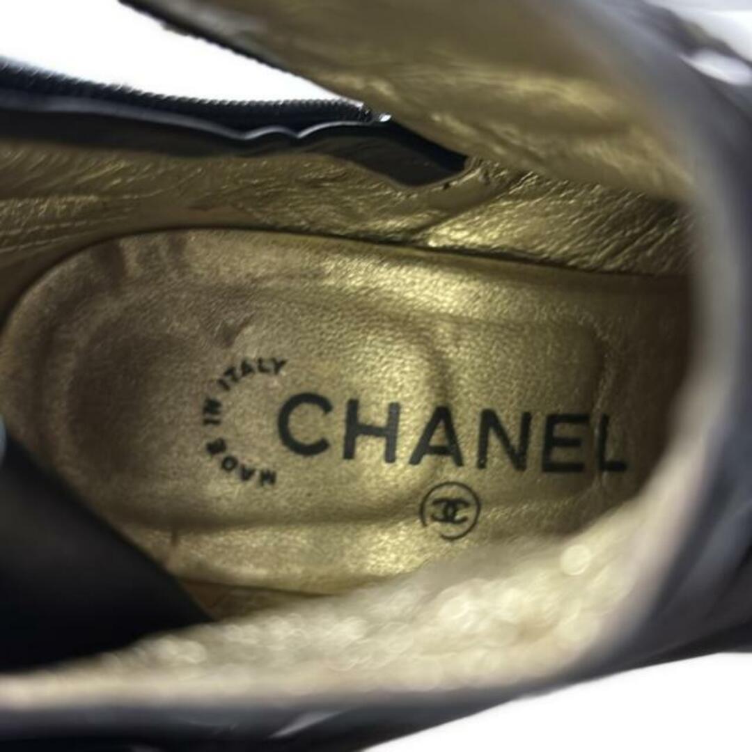 CHANEL - CHANEL(シャネル) ショートブーツ 36 レディース - 黒 CHANEL - CHANEL(シャネル) ショートブーツ 36 レディース - 黒