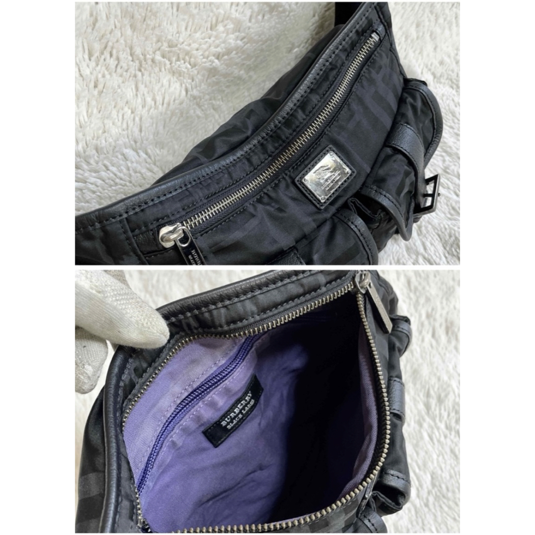BURBERRY BLACK LABEL - 美品 バーバリーブラックレーベル メガ BURBERRY BLACK LABEL - 美品 バーバリーブラックレーベル メガ