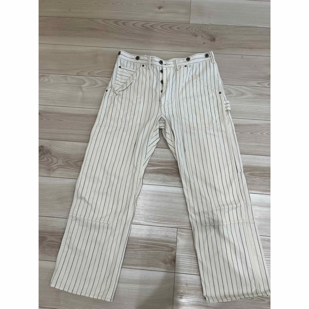 RRL - RRL ストライプ ヘリンボーン ツイル カーペンター パンツ RRL - RRL ストライプ ヘリンボーン ツイル カーペンター パンツ