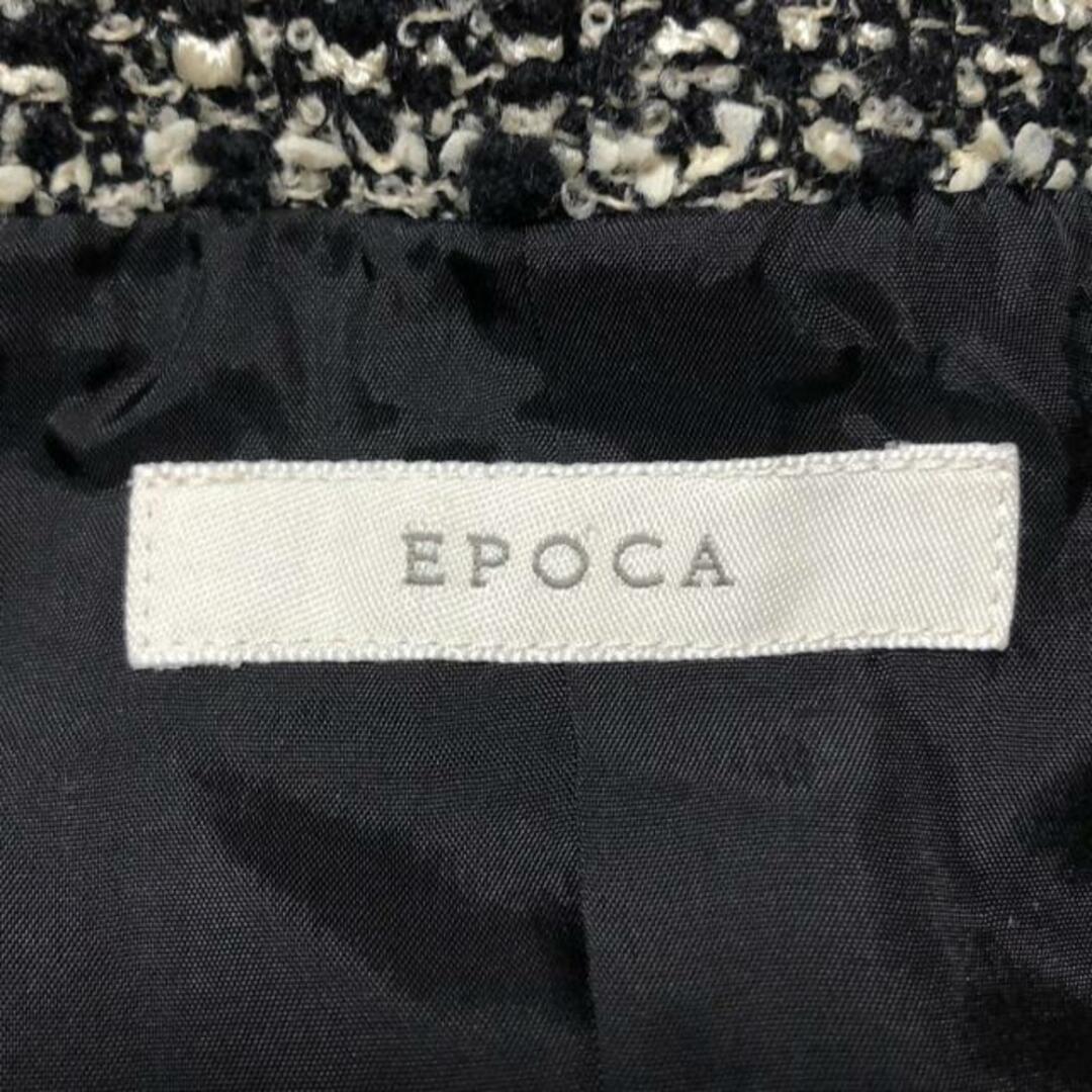 EPOCA - EPOCA(エポカ) スカートスーツ レディース - 黒×グレー EPOCA - EPOCA(エポカ) スカートスーツ レディース - 黒×グレー