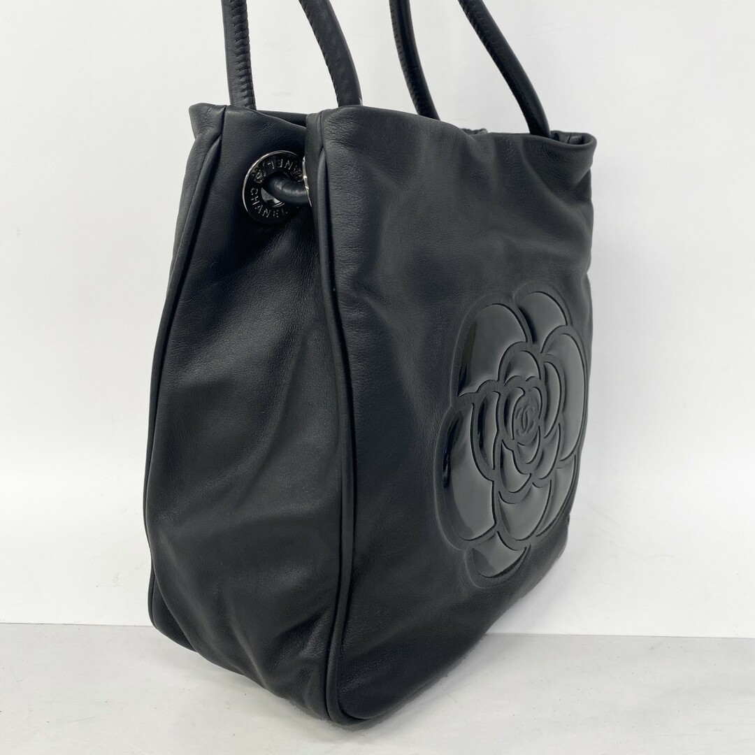 CHANEL - 【5dc3493】シャネル トートバッグ カメリア レザー CHANEL - 【5dc3493】シャネル トートバッグ カメリア レザー