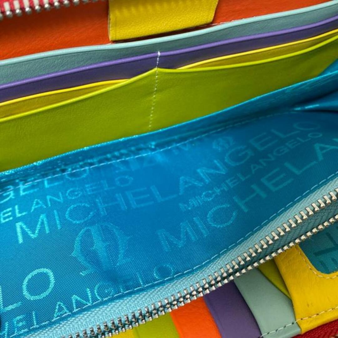 MICHELANGELO(ミケランジェロ) 長財布美品 - レッド×アイボリー MICHELANGELO(ミケランジェロ) 長財布美品 - レッド×アイボリー