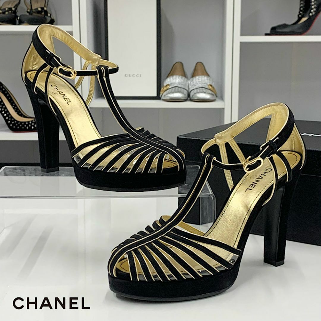 CHANEL - 9499 シャネル スエード ココマーク クリア T CHANEL - 9499 シャネル スエード ココマーク クリア T