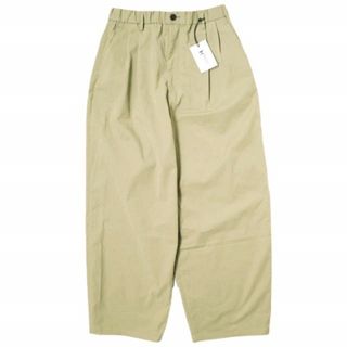 H BEAUTY&YOUTH エイチ ビューティーアンドユース BLUSHED TWILL BALLOON PANTS ブラッシュドツイルバルーンパンツ 1214-133-7516 L OLIVE イージー 2プリーツ ボトムス【新古品】【中古】【H BEAUTY&YOUTH】(その他)