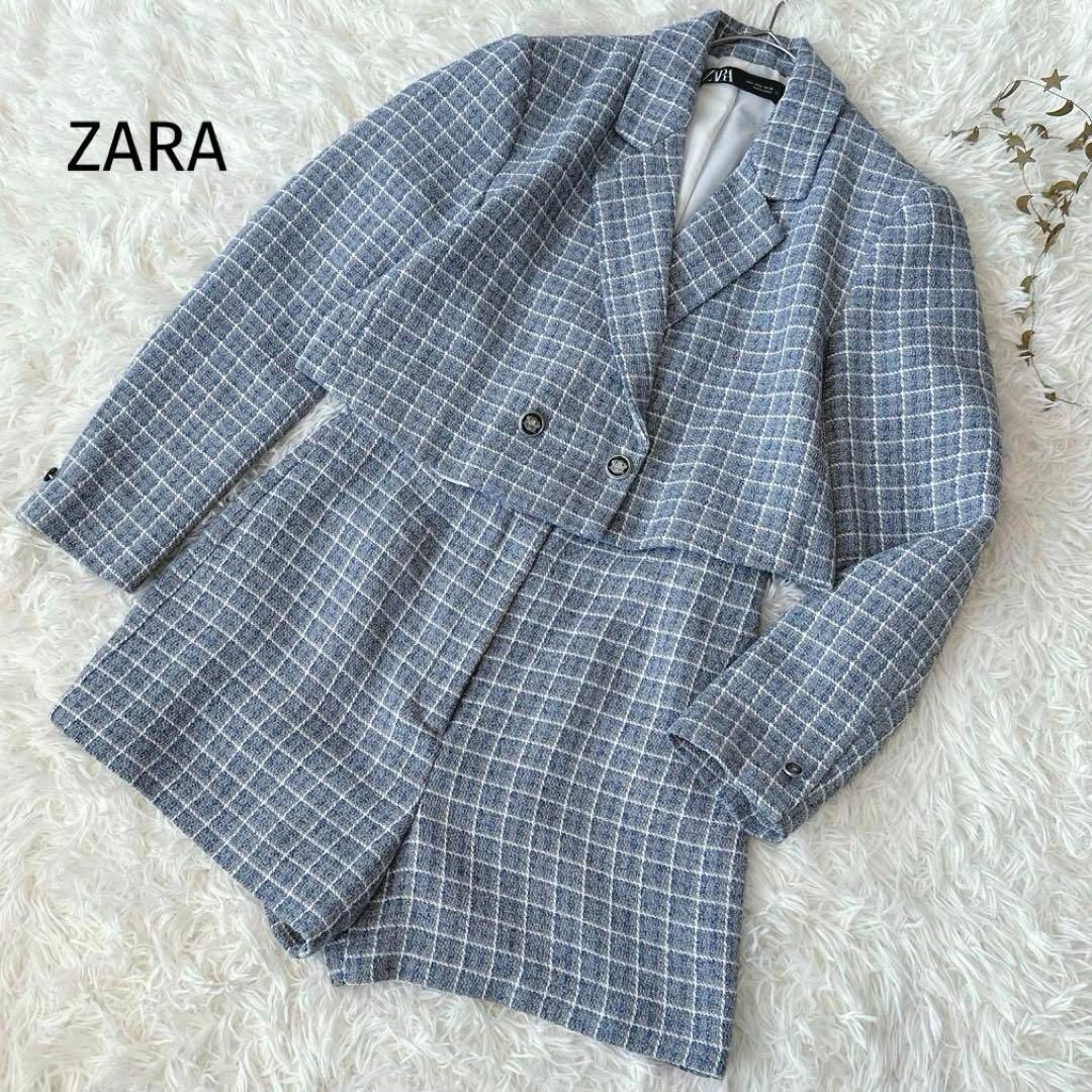 ZARA - 未使用級 ZARA♡テクスチャー クロップド ブレザー ZARA - 未使用級 ZARA♡テクスチャー クロップド ブレザー