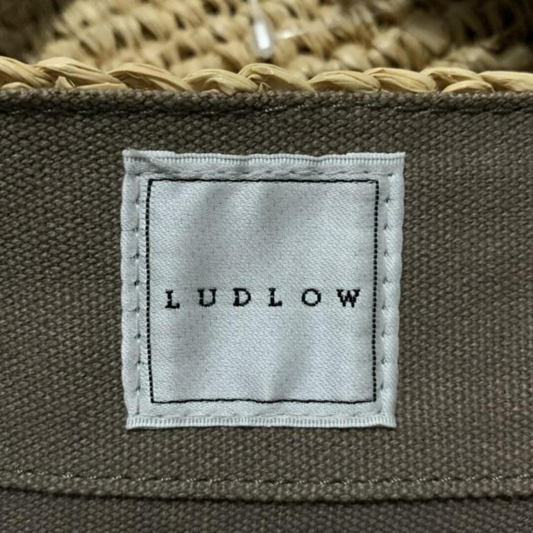 LUDLOW - LUDLOW(ラドロー) トートバッグ美品 - ベージュ×グレー LUDLOW - LUDLOW(ラドロー) トートバッグ美品 - ベージュ×グレー