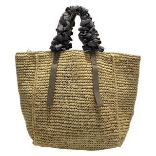 LUDLOW - LUDLOW(ラドロー) トートバッグ美品 - ベージュ×グレー LUDLOW - LUDLOW(ラドロー) トートバッグ美品 - ベージュ×グレー